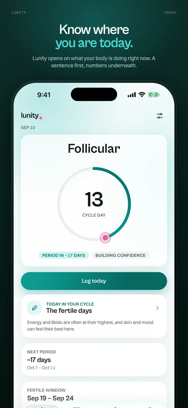 Lunity — screen 1