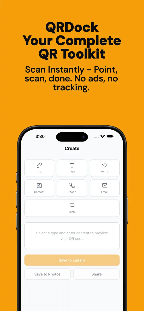 QRDock — screen